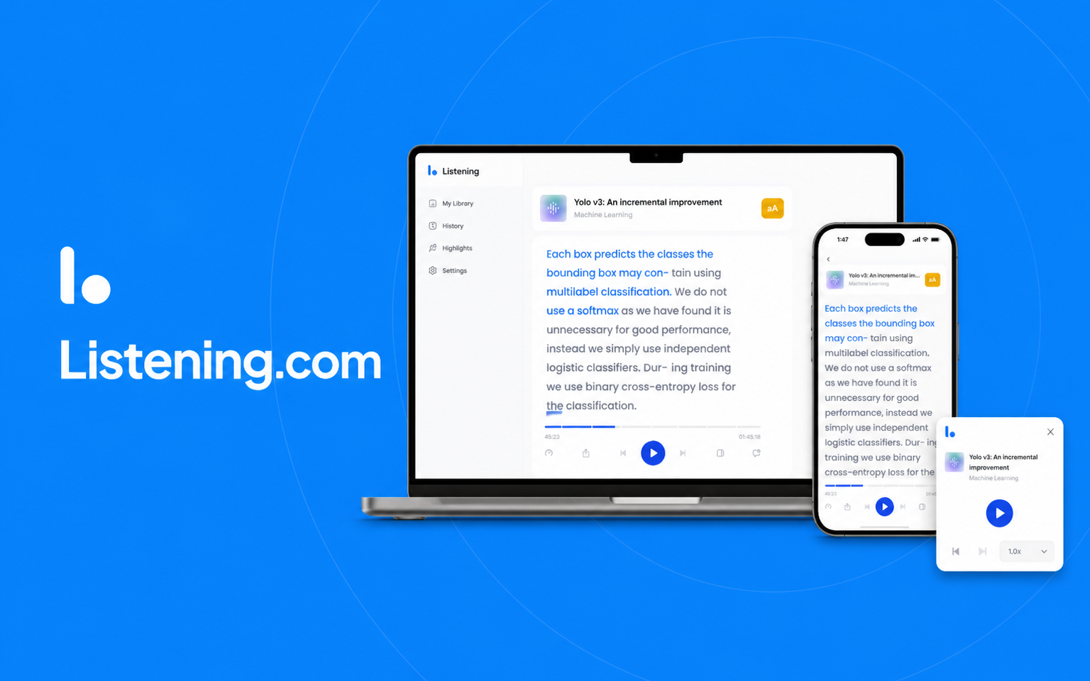 Listening.com preview