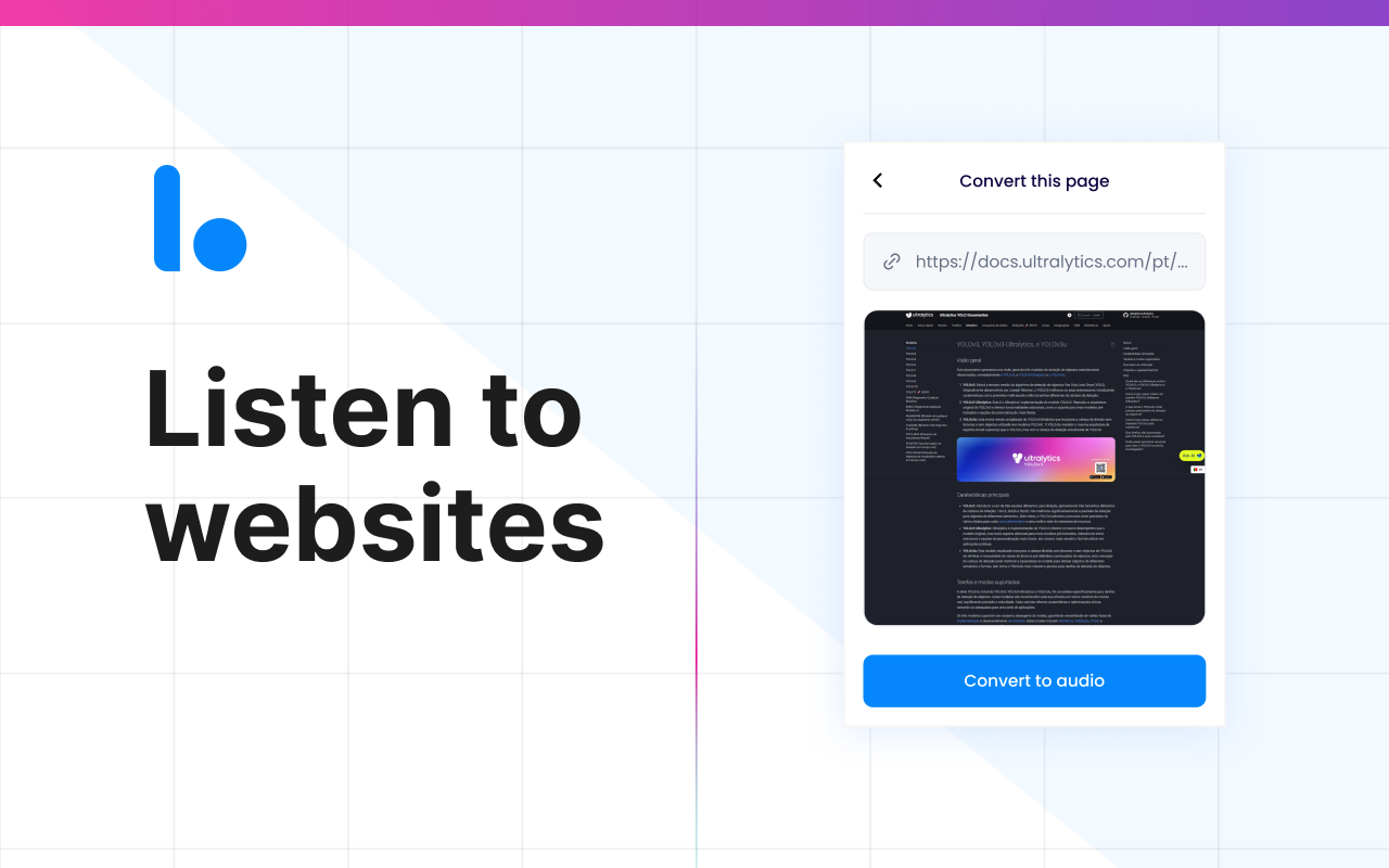 Chromium Listening Browser Extension