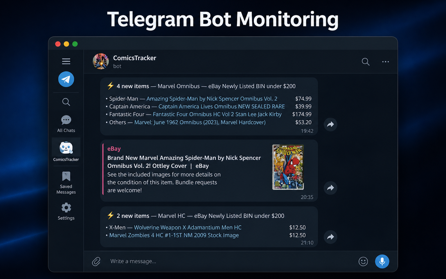 Telegram Bot Monitoring preview