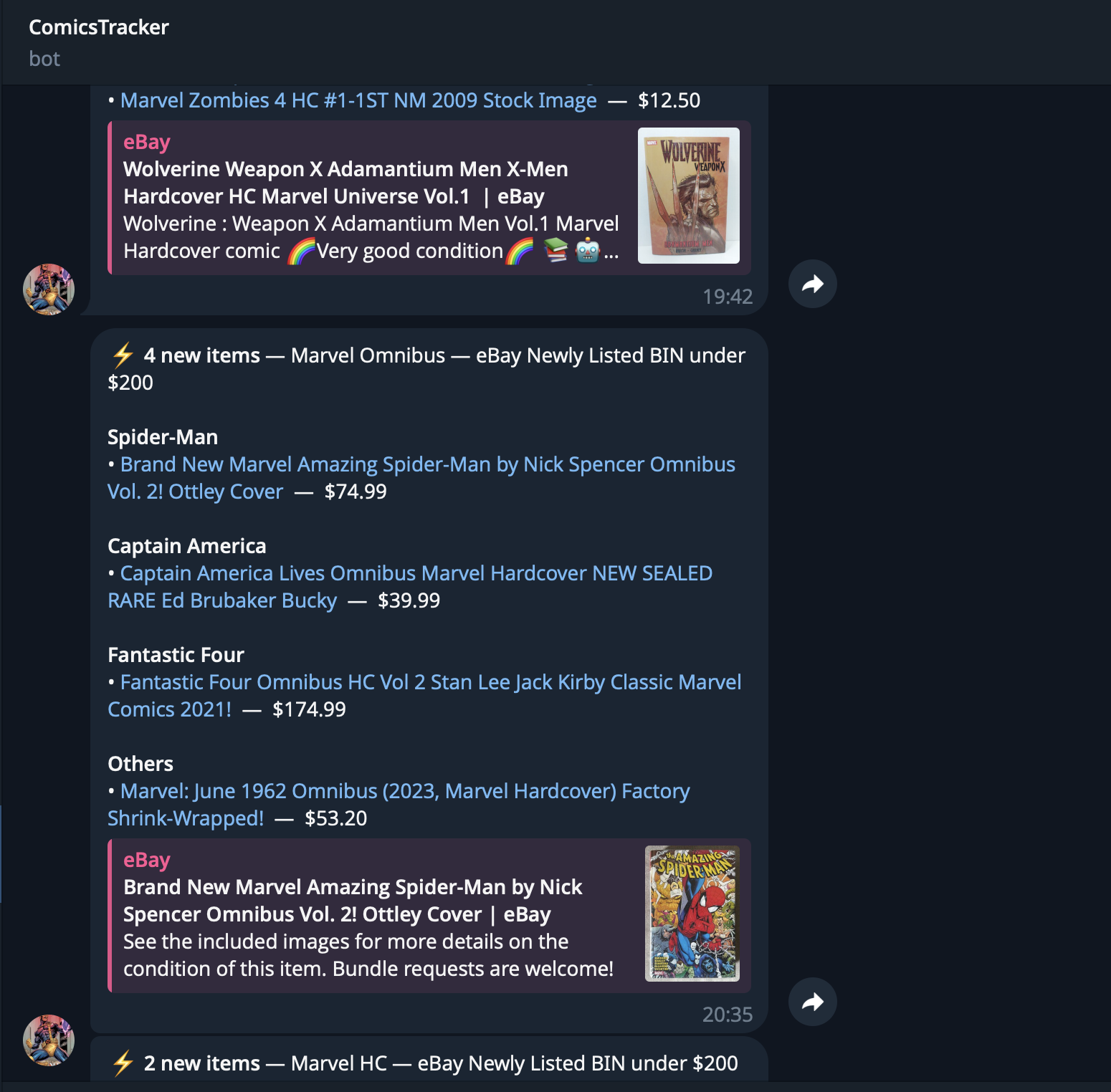 Telegram Bot Monitoring